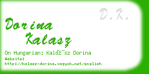 dorina kalasz business card